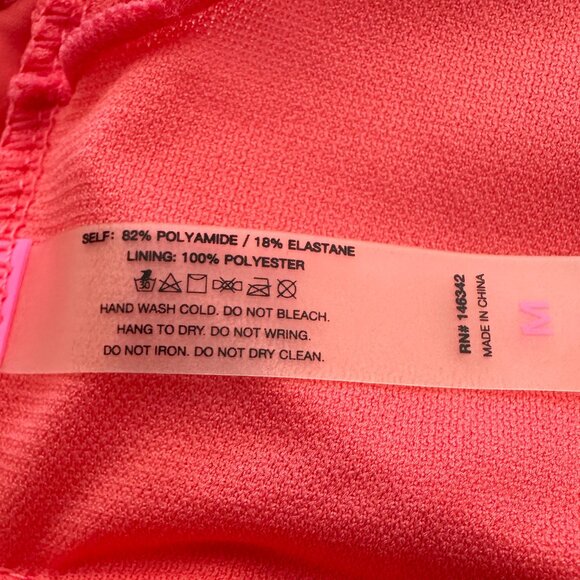 NWOT Coral Lace Cutout One Piece Swimsuit Women's Size Medium - Picture 5 of 12